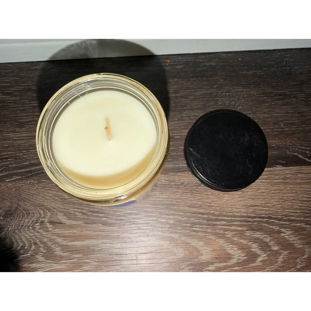 Bath and Body Works Single Wick Almond Essential Oils Glass Jar Home